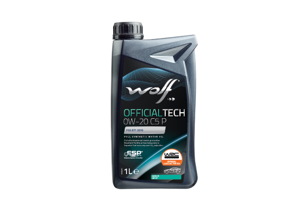 F6C7BCCA54BC5C073EB9B1149FB4044193D31F2D4B9F1E3CFD825617A214184F WOLF OFFICIALTECH 0W-20 C5 P -1LIT - Slika 1